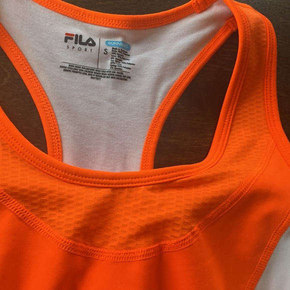 FILA Performance Running Tank w zip pocket sz S - Picture 3 of 10